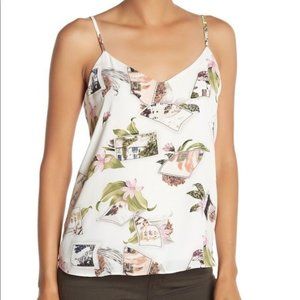 CATHERINE MALANDRINO Scenic Floral Cami White Size Small